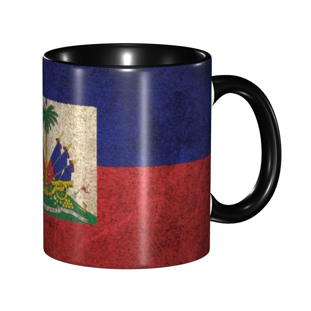 Water Tea And Coffee - Personalized Haiti Flag Mugs DIY Ceramic