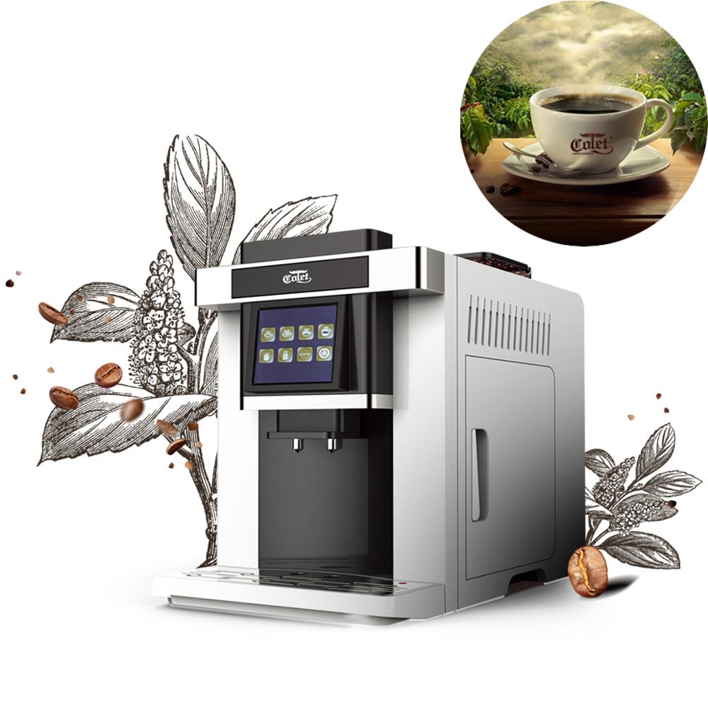Coffee & Tea Maker Machine - 230/110V 1300W 4 Languages Espresso Maker