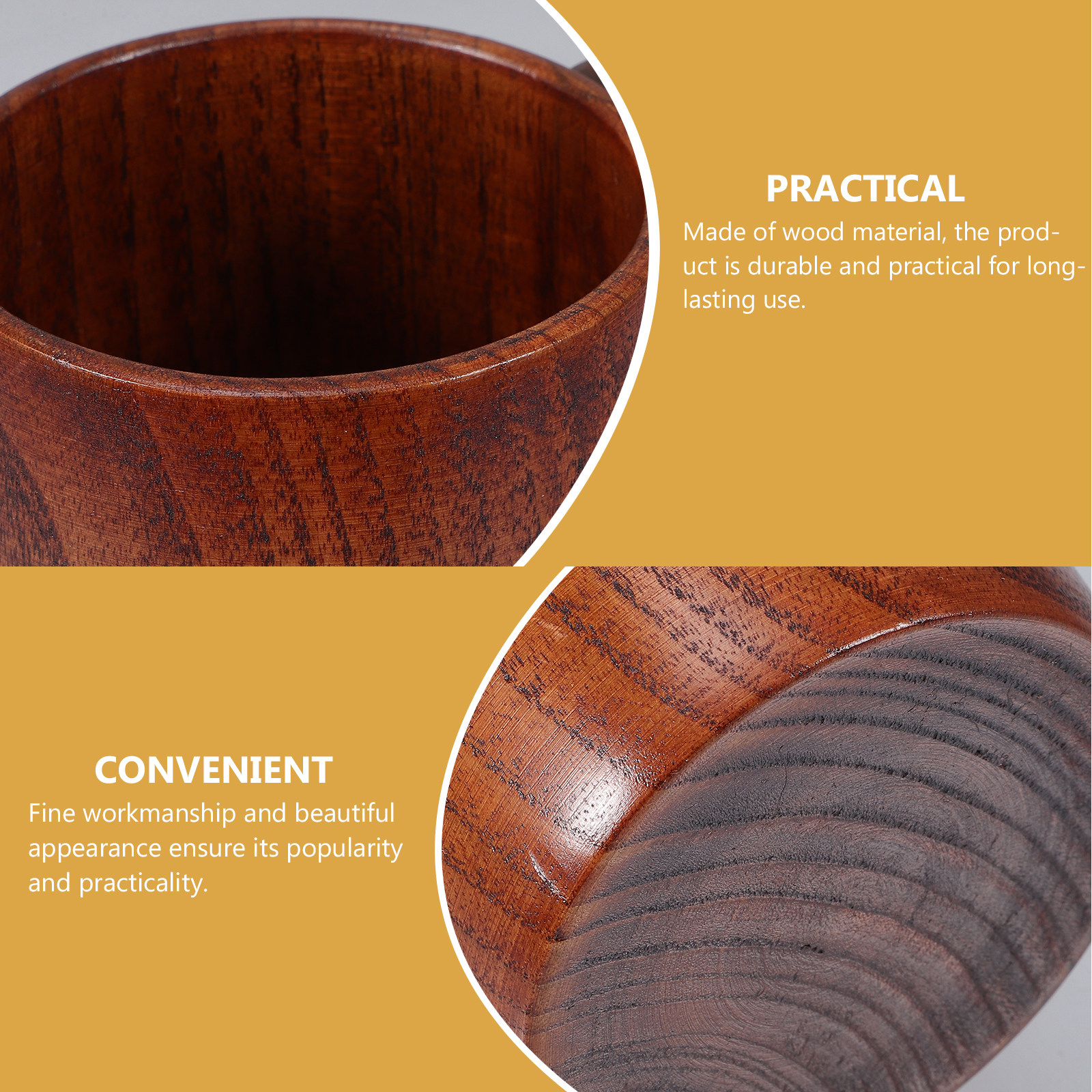 Coffee Tea Drink - Wooden Beer Coffee Mug Water Cup