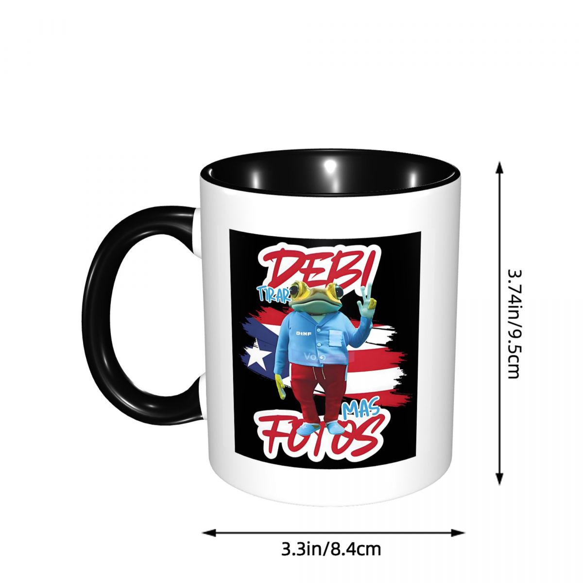 Bad Bunny DTMF Debi Tirar Mas  - Coffee Tea Cup Foto avaliação e preço