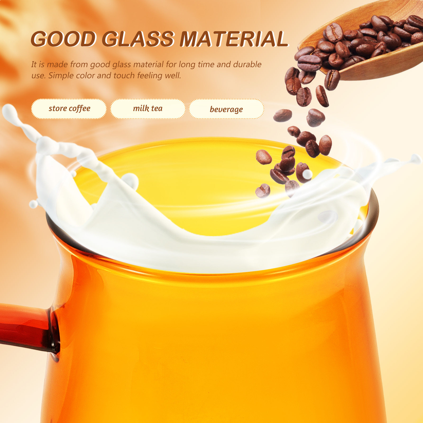 1Set Glass Coffee Cup and Sauc - Coffee Tea Drink avaliação e preço
