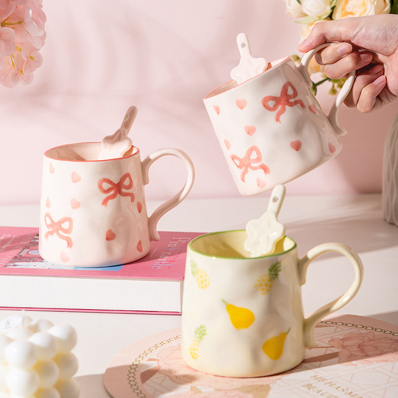 Cute Ceramic Mug High-value Wa - Coffee Plus Tea avaliação e preço