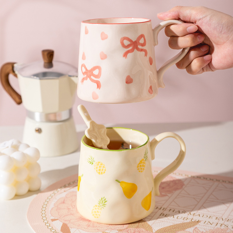 Cute Ceramic Mug High-value Wa - Coffee Plus Tea avaliação e preço