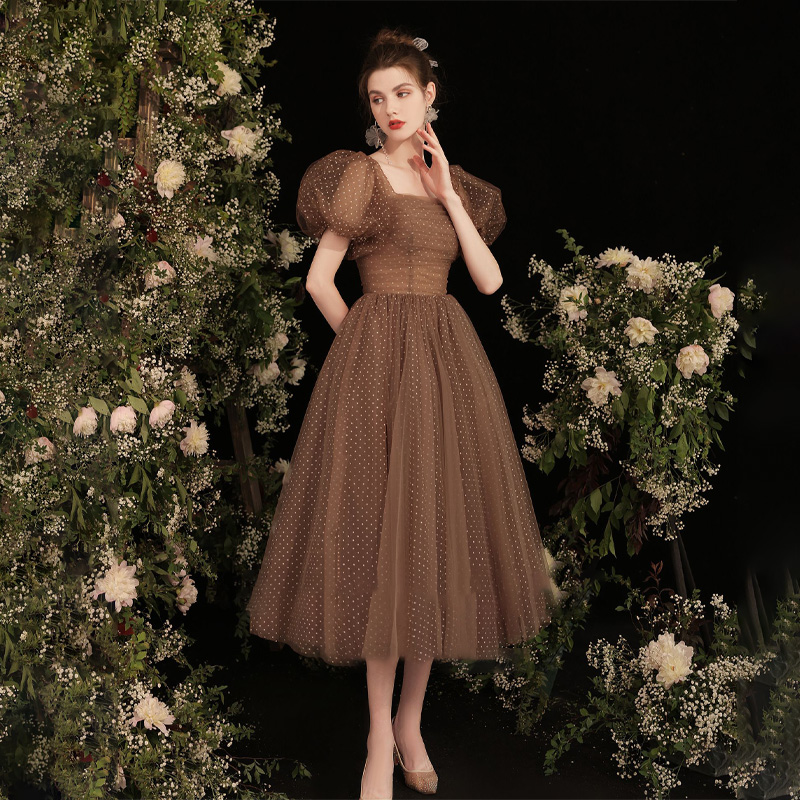 It's Yiiya Evening Dress Coffe - Coffee Plus Tea avaliação e preço