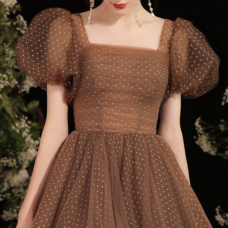 It's Yiiya Evening Dress Coffe - Coffee Plus Tea avaliação e preço