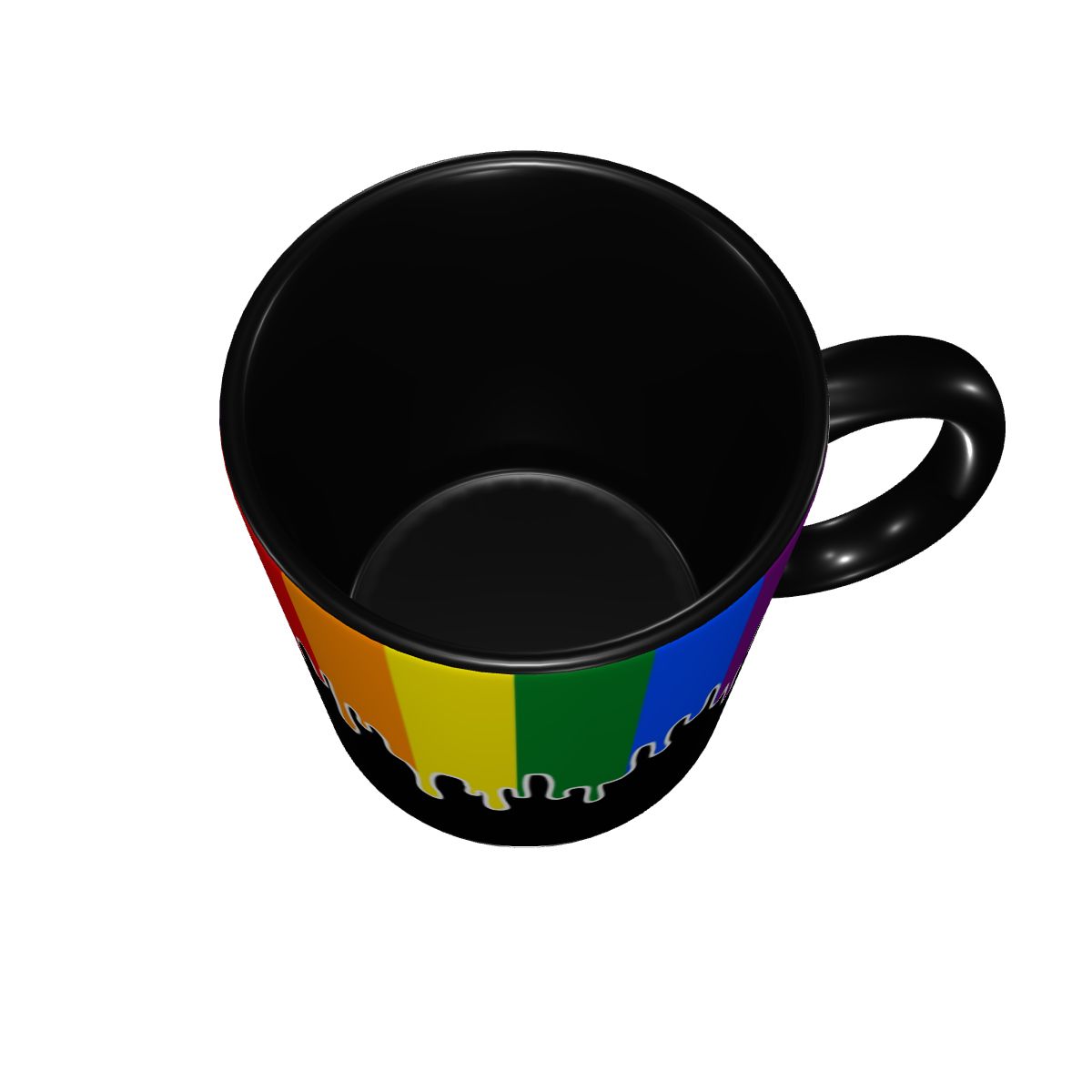Custom Gay Pride Flag Drip Des - Water Tea And Coffee avaliação e preço