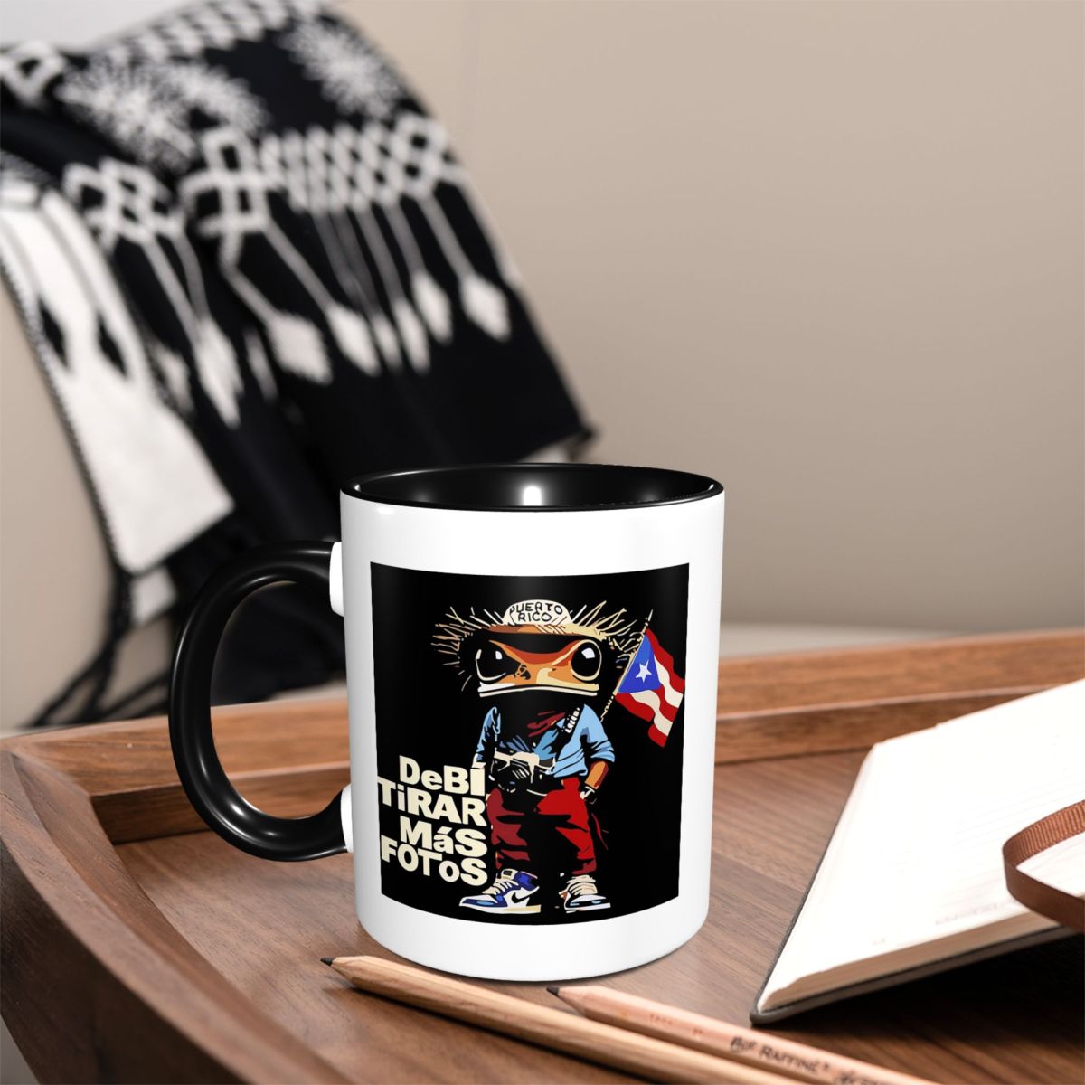 Bad Bunny DTMF Debi Tirar Mas  - Coffee Tea Cup Foto avaliação e preço