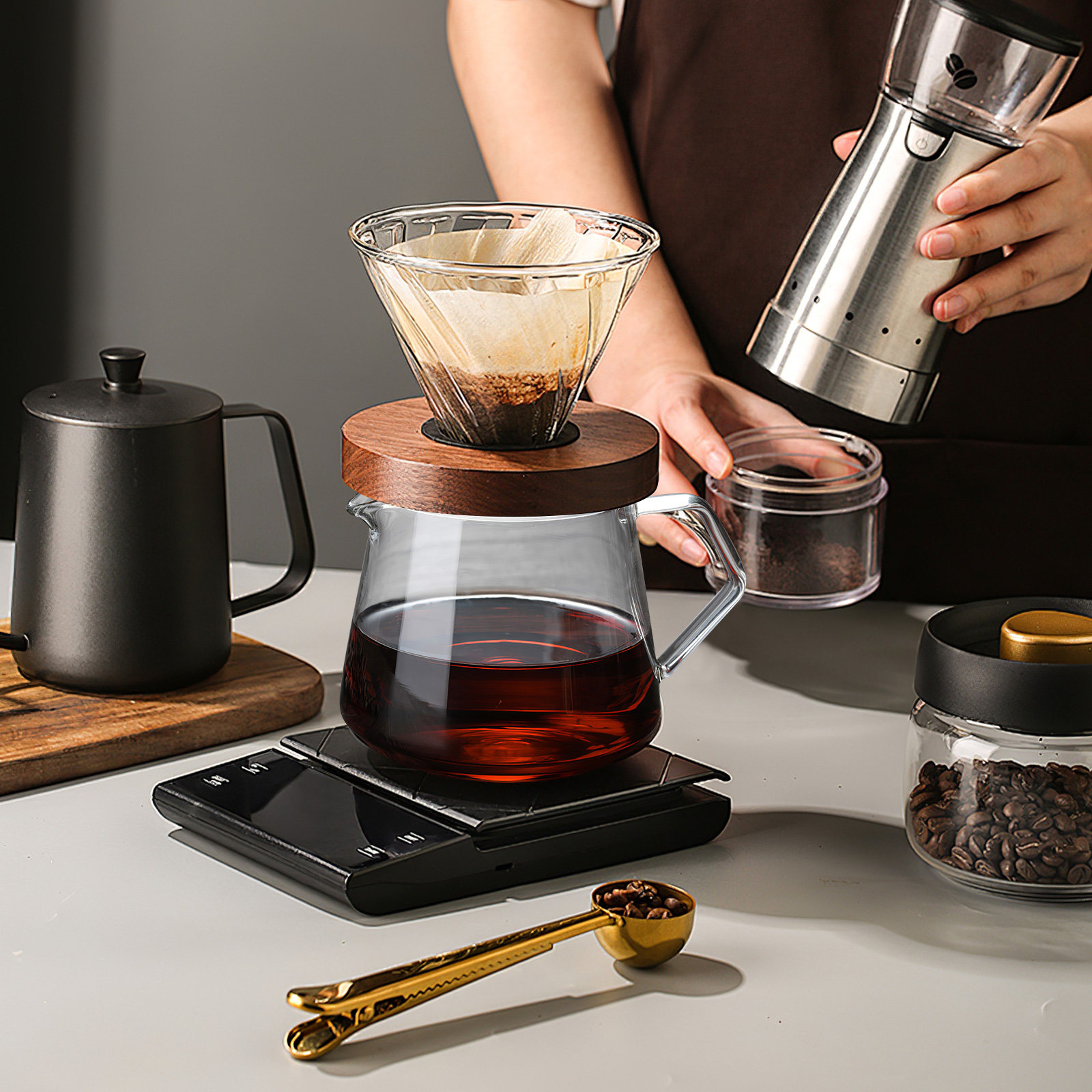 1Pcs 650Ml High Clarity Glass  - Coffee Tea Hot avaliação e preço