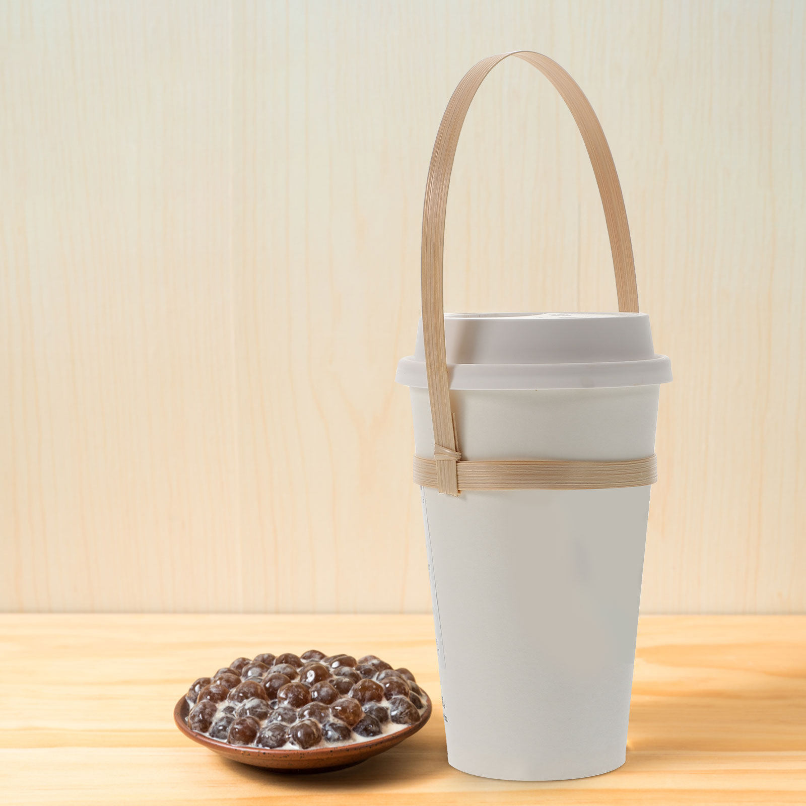 10Pcs Bamboo Drink Carrier Cof - Coffee Tea Drink avaliação e preço