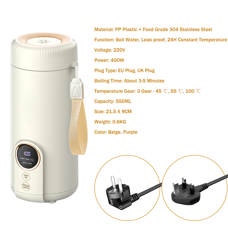 100 ℃ EU UK Plug 220V Boiling  - Coffee Tea Uk avaliação e preço