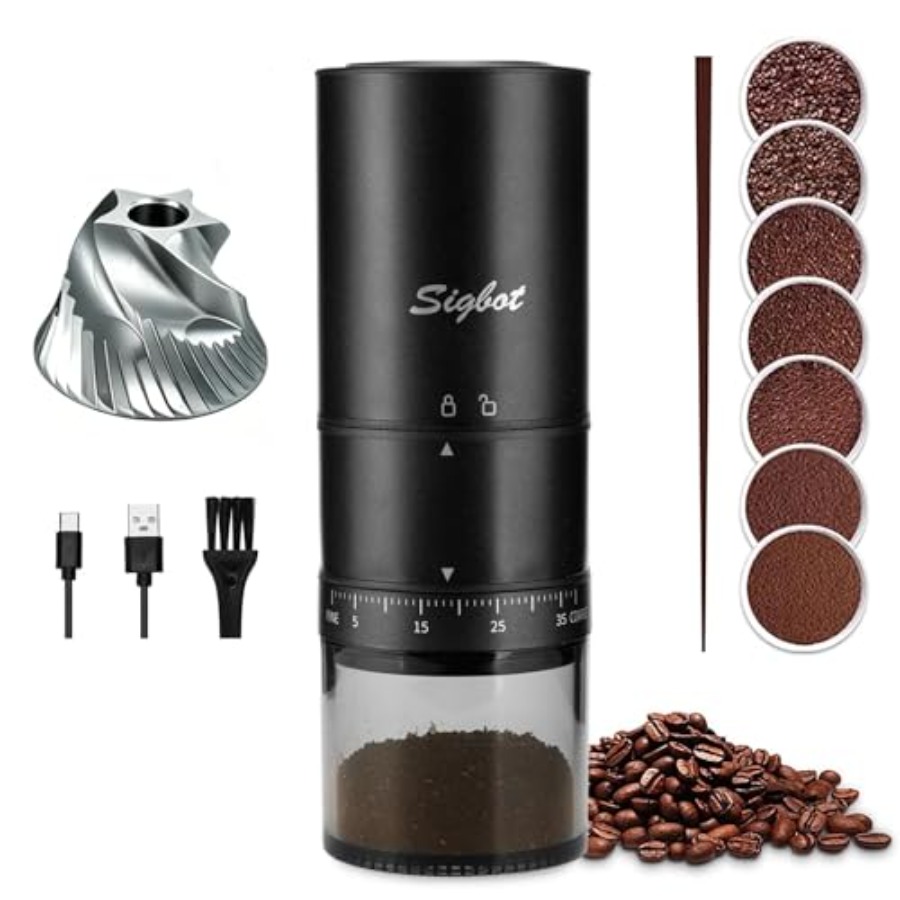Portable Electric Coffee Grind - Coffee & Tea Maker Machine avaliação e preço