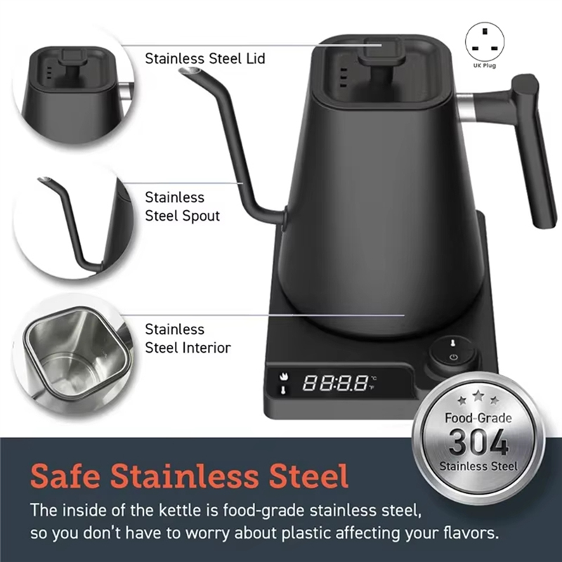 A21I-Gooseneck Electric Kettle - Coffee Tea Uk avaliação e preço