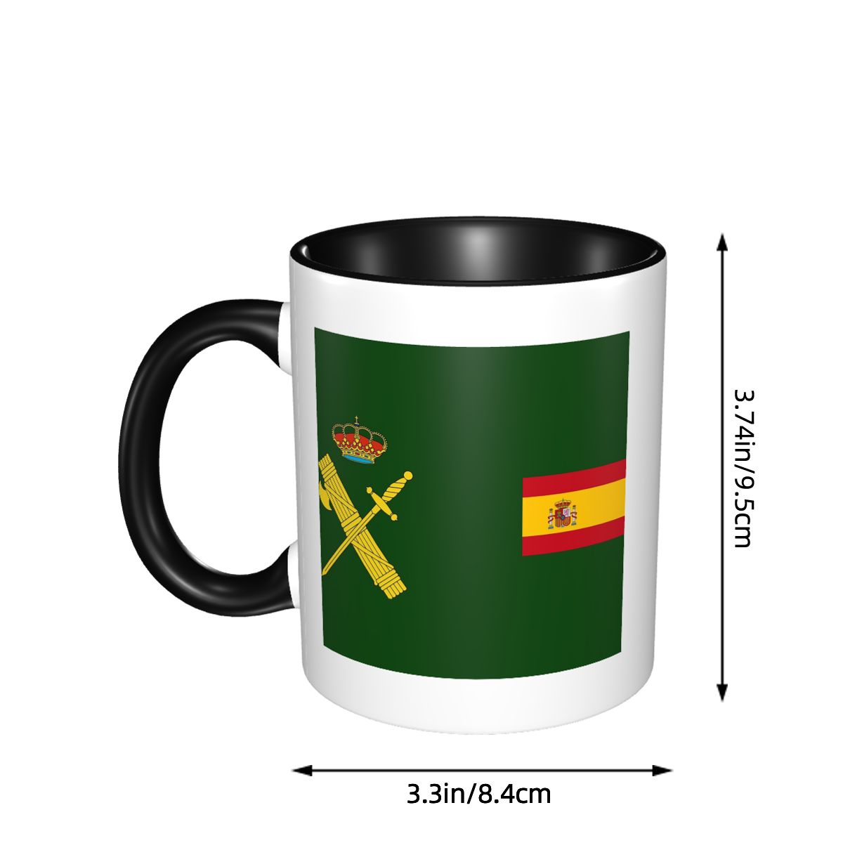 Spain Flag Plus Emblem Civil G - Coffee Plus Tea avaliação e preço