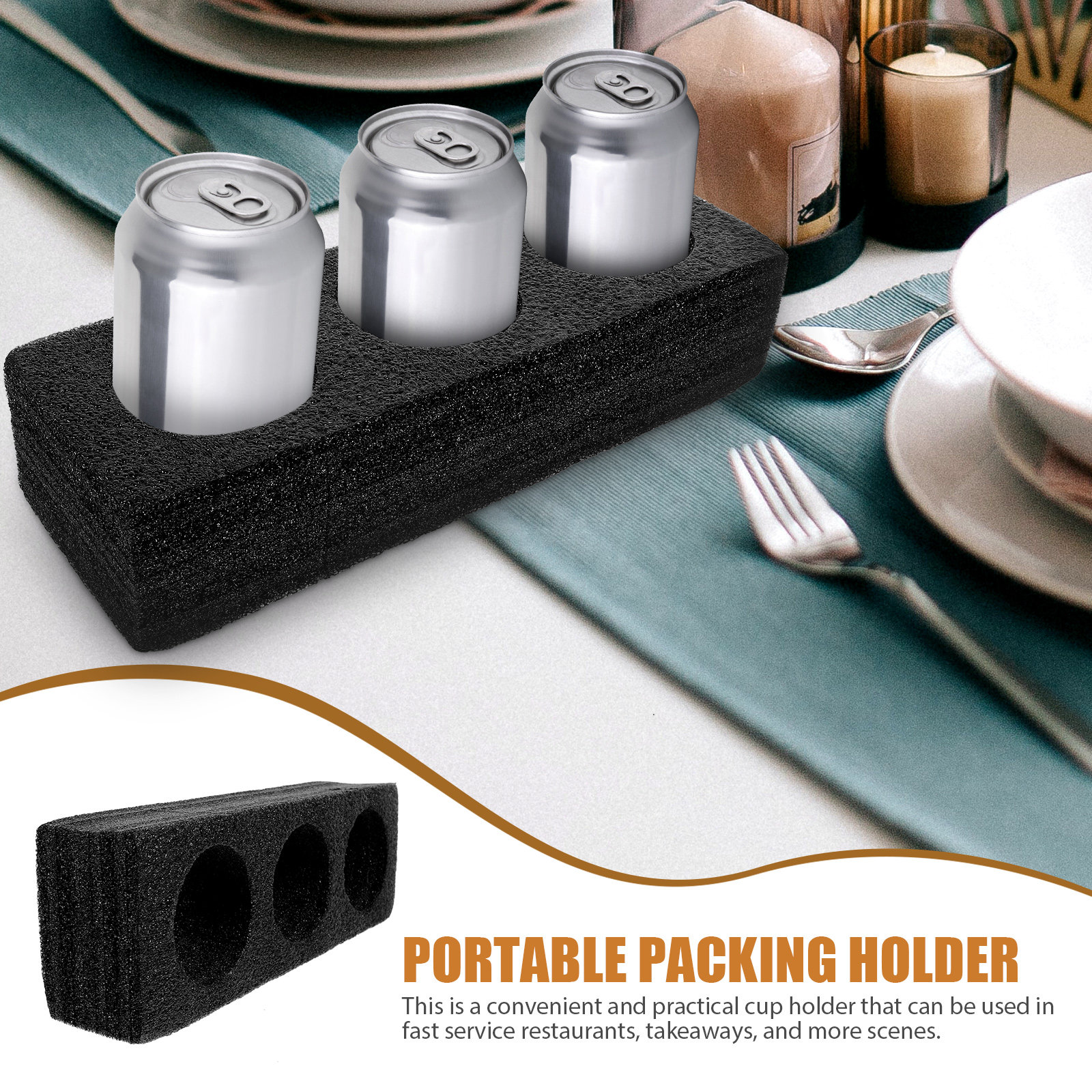 3-Hole Portable Milk Tea Cup H - Coffee Tea Drink avaliação e preço