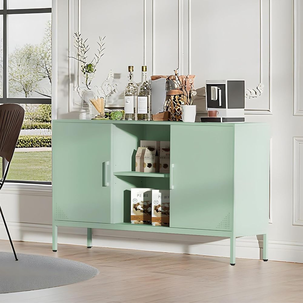 Green 65 Inch TV Stand with St - Coffee & Tea Maker Machine avaliação e preço